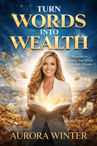 Turn Words Into Wealth by Aurora Winter Book Cover