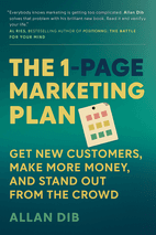 The 1 Page Marketing Plan by Allan Dib Book Cover